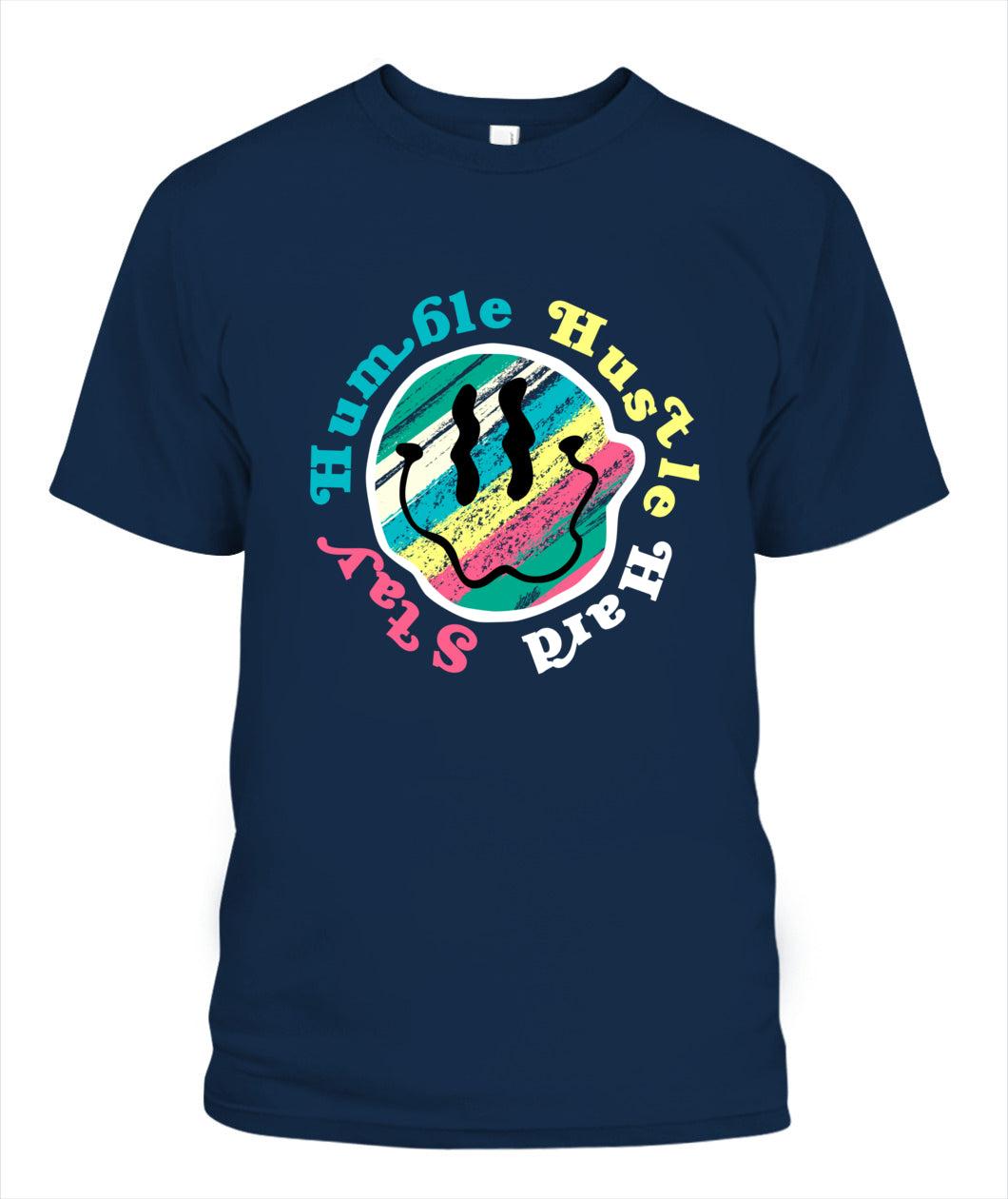Hustle Hard Stay Humble Unisex T-Shirt – Retro Streetwear Graphic Tee, Comfort Colors 1717, Urban Style