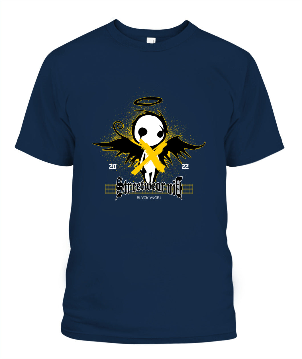 Streetwear Angel Unisex T-Shirt – Dark Aesthetic Graphic Tee, Comfort Colors 1717, Made in USA