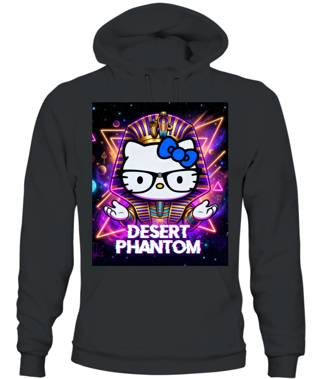 DESERT PHANTOM – Cosmic Pharaoh Hoodie | Unisex Gildan 18500