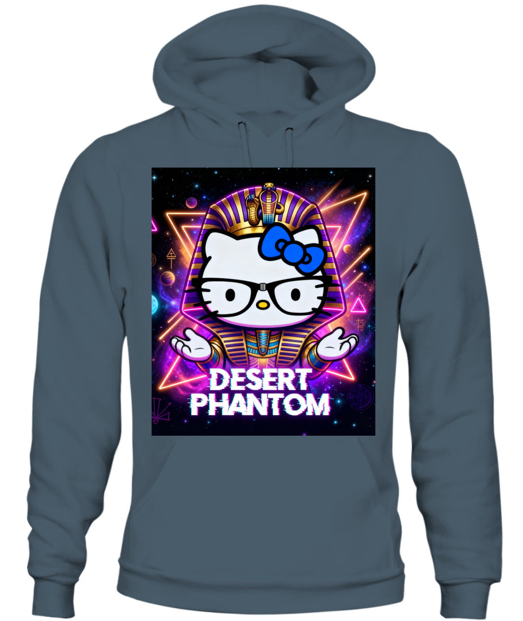 DESERT PHANTOM – Cosmic Pharaoh Hoodie | Unisex Gildan 18500
