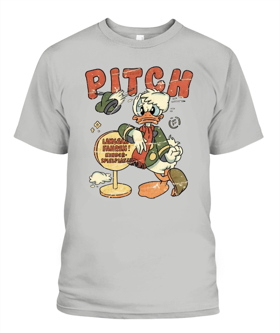 Unisex Donald Duck Graphic T-Shirt | American Streetwear Loose Fit Hip Hop Tee